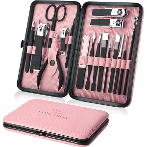 regalo-para-amigas-de-juego-de-manicura-profesional-18-piezas-color-rosa